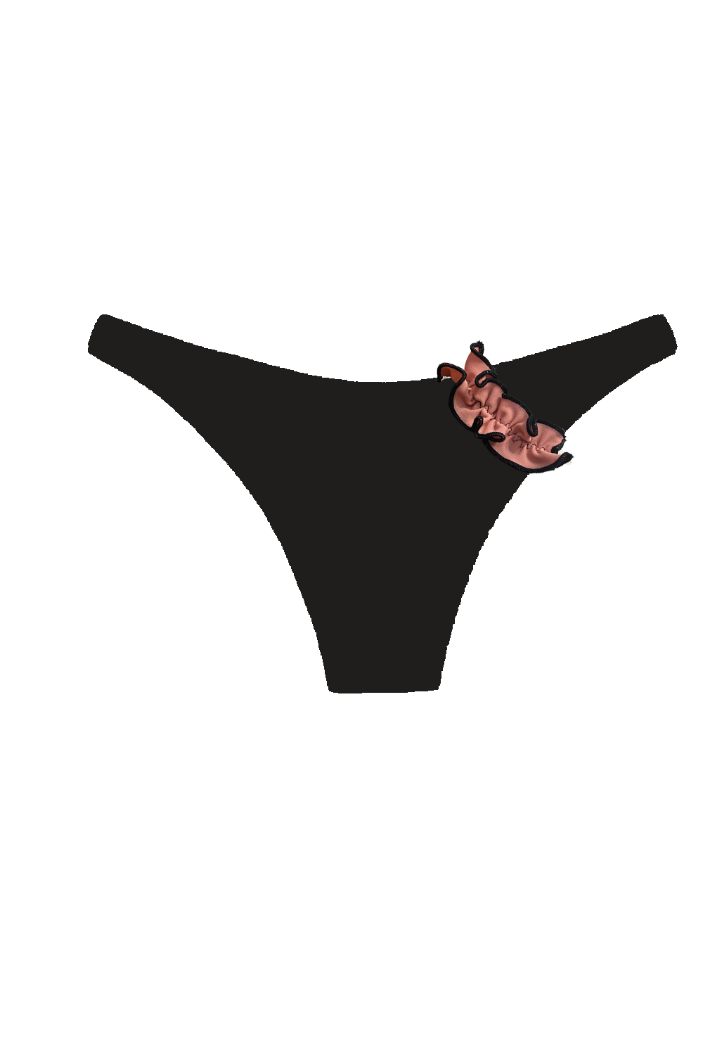 Lila Black Pink dół bikini
